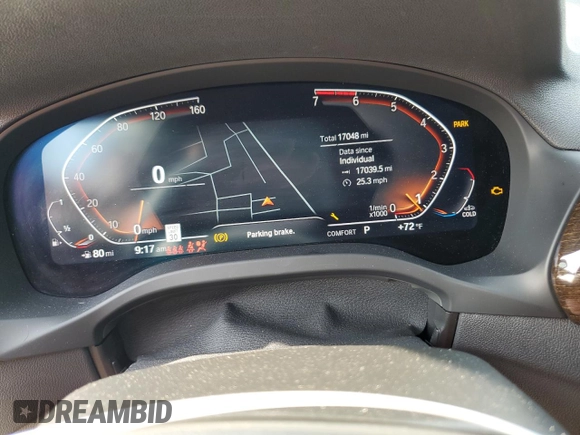 2024 BMW X3 sDrive30i z VIN WBX47DP05RN262593, wystawiony jako Copart lot #54863395 z przebiegiem 17 048 mil mil oraz Szkoda całkowita • Salvage title. Historia ofert i sprzedaży dostępna na DreamBid. Obrazek 9.