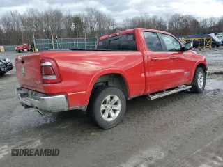 2019 Ram 1500 Laramie with VIN 1C6SRFDT2KN806618, listed as a Copart auction lot 86817314 with 0 mi miles and Salvage Title. Bid and sale history available at carsss.com. Image 3.