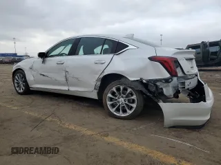 2022 Cadillac CT5 Premium Luxury z VIN 1G6DT5RK0N0133815, wystawiony jako Copart lot #41444045 z przebiegiem 31 931 mil mil oraz Szkody całkowita. Historia ofert i sprzedaży dostępna na DreamBid. Obrazek 2.