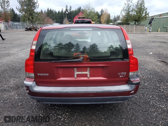 2002 Volvo V70 with VIN YV1SW58D022237035, listed as a Copart auction lot 80533054 with 235,088 mi miles and Clean Title. Bid and sale history available at carsss.com. Image 6.