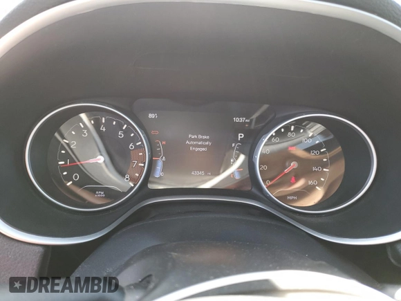 2018 Jeep Compass Limited with VIN 3C4NJDCB8JT457960, listed as a Copart auction lot 61645855 with 43,345 mi miles and Salvage title. Bid and sale history available at DreamBid. Image 9.
