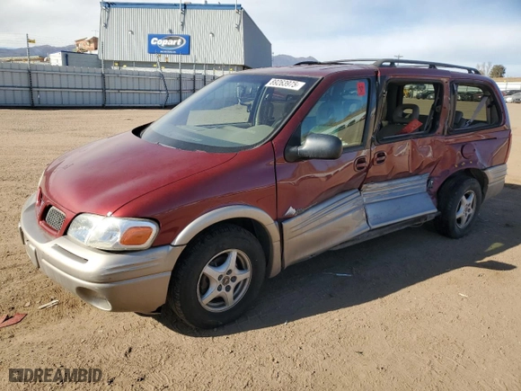1999 Pontiac Montana with VIN 1GMDX03E0XD248316, listed as a Copart auction lot 89263975 with 0 mi miles and Salvage Title. Bid and sale history available at carsss.com. Image 1.