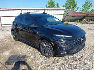 2022 Hyundai Kona N Line with VIN KM8K3CA33NU798855, listed as a IAAI auction lot 42286399 with 62,371 mi miles and . Bid and sale history available at DreamBid. Image 1.