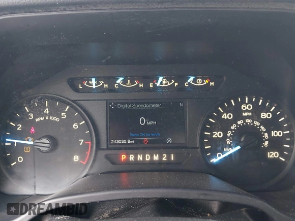 2018 Ford F-150 XL with VIN 1FTMF1CB0JFE21234, listed as a IAAI auction lot 42605399 with 243,035 mi miles and . Bid and sale history available at DreamBid. Image 7.