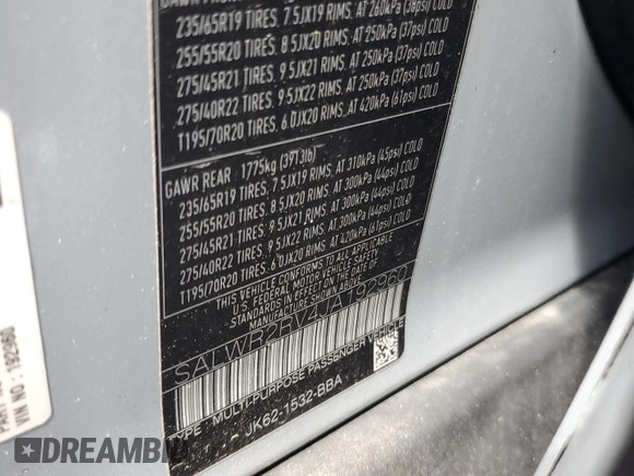 2018 Land Rover Range Rover Sport HSE z VIN SALWR2RV4JA192960, wystawiony jako Copart lot #55218695 z przebiegiem Nie podano mil oraz Szkoda całkowita • Salvage title. Historia ofert i sprzedaży dostępna na DreamBid. Obrazek 12.