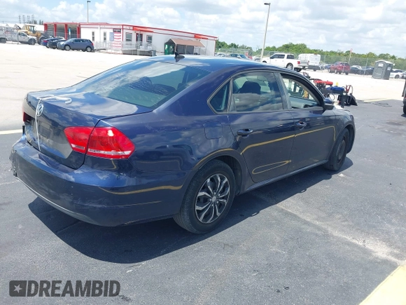 2014 Volkswagen Passat S with VIN 1VWAP7A30EC025369, listed as a IAAI auction lot 42525534 with 169,000 mi miles and . Bid and sale history available at DreamBid. Image 4.