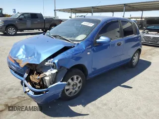 2005 Chevrolet Aveo LS with VIN KL1TD62695B303190, listed as a Copart auction lot 54049815 with 143,668 mi miles and Salvage title. Bid and sale history available at DreamBid. Image 1.