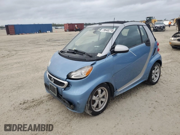 2013 Smart fortwo Passion with VIN WMEEK3BA4DK599147, listed as a Copart auction lot 79648274 with Not provided miles and Salvage title. Bid and sale history available at DreamBid. Image 1.