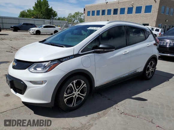 2019 Chevrolet Bolt EV Premier with VIN 1G1FZ6S08K4100819, listed as a Copart auction lot 56694705 with 133,012 mi miles and Salvage title. Bid and sale history available at DreamBid. Image 1.