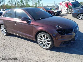 2015 Audi A3 2.0T Premium Plus with VIN WAUEFGFFXF1039378, listed as a IAAI auction lot 41837750 with 169,450 mi miles. Bid and sale history available at carsss.com. Image 1.