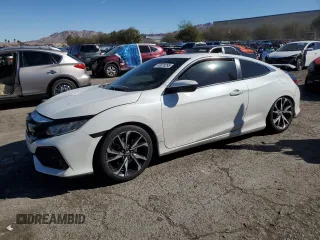 2018 Honda Civic Si Coupe with VIN 2HGFC3A50JH753295, listed as a Copart auction lot 45675295 with 75,372 mi miles and Salvage Title. Bid and sale history available at carsss.com. Image 1.