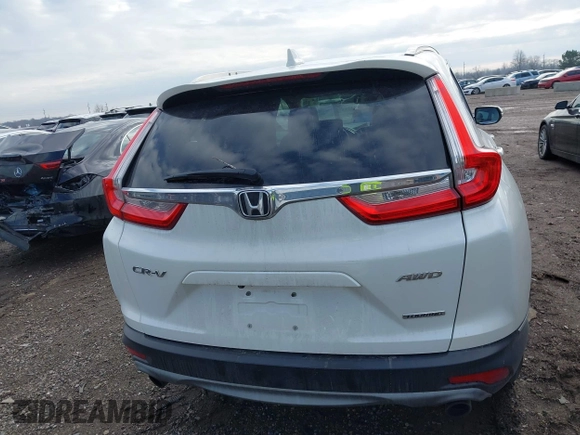 2017 Honda CR-V Touring with VIN 5J6RW2H92HL040217, listed as a IAAI auction lot 41044193 with 180,842 mi miles. Bid and sale history available at carsss.com. Image 16.