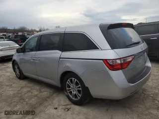 2013 Honda Odyssey EX with VIN 5FNRL5H48DB026839, listed as a Copart auction lot 46108005 with 131,034 mi miles and Salvage Title. Bid and sale history available at carsss.com. Image 2.