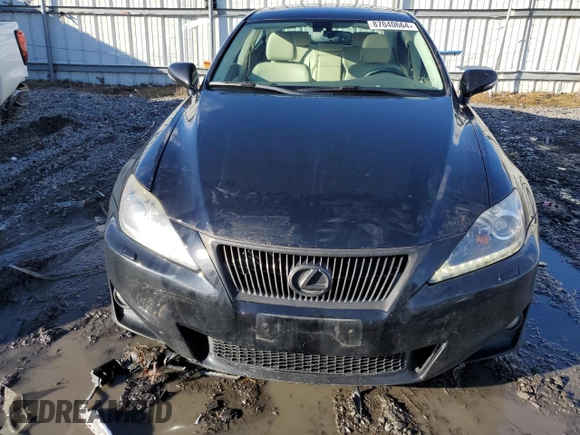 2011 Lexus IS 350 with VIN JTHCE5C21B5000537, listed as a Copart auction lot 87040664 with 200,397 mi miles and Salvage title. Bid and sale history available at DreamBid. Image 5.