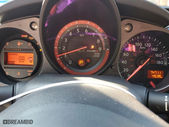 2019 Nissan 370Z Coupe with VIN JN1AZ4EH5KM421047, listed as a Copart auction lot 67577634 with 74711 miles and Salvage Title. Bid and sale history available at carsss.com. Image 9.