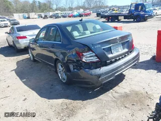 2013 Mercedes-Benz C-Class C 300 Sport with VIN WDDGF8AB3DG122480, listed as a IAAI auction lot 41805512 with 118,841 mi miles. Bid and sale history available at carsss.com. Image 3.