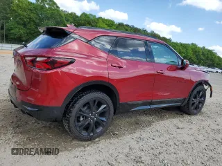 2020 Chevrolet Blazer RS z VIN 3GNKBERS7LS571641, wystawiony jako Copart lot #53965275 z przebiegiem 96 540 mil mil oraz Szkoda całkowita • Salvage title. Historia ofert i sprzedaży dostępna na DreamBid. Obrazek 3.