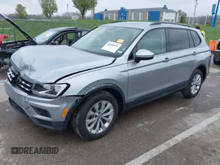 2019 Volkswagen Tiguan S with VIN 3VV1B7AX9KM110873, listed as a IAAI auction lot 42010931 with 82,745 mi miles and . Bid and sale history available at DreamBid. Image 2.