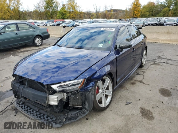 2018 Audi S3 z VIN WAUB1HFF8J1041341, wystawiony jako Copart lot #63897582 z przebiegiem 32 394 mil mil oraz . Historia ofert i sprzedaży dostępna na DreamBid. Obrazek 2.