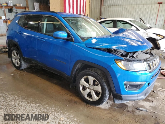 2020 Jeep Compass Latitude with VIN 3C4NJDBBXLT143215, listed as a Copart auction lot 60792385 with Not provided miles and Salvage title. Bid and sale history available at DreamBid. Image 4.