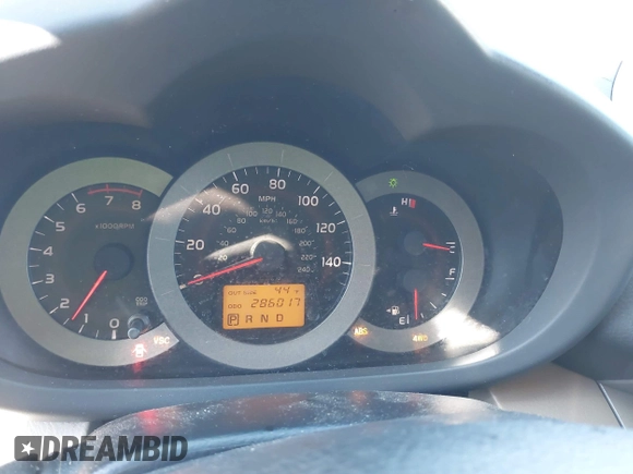 2007 Toyota RAV4 with VIN JTMBK33V775022554, listed as a IAAI auction lot 41626226 with 286,017 mi miles. Bid and sale history available at carsss.com. Image 7.