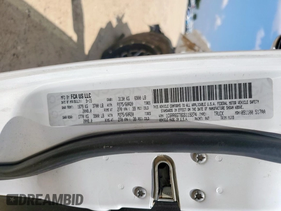 2016 Ram 1500 Big Horn z VIN 1C6RR6GT8GS119274, wystawiony jako Copart lot #57993025 z przebiegiem 111 033 mil mil oraz Szkoda całkowita • Salvage title. Historia ofert i sprzedaży dostępna na DreamBid. Obrazek 12.