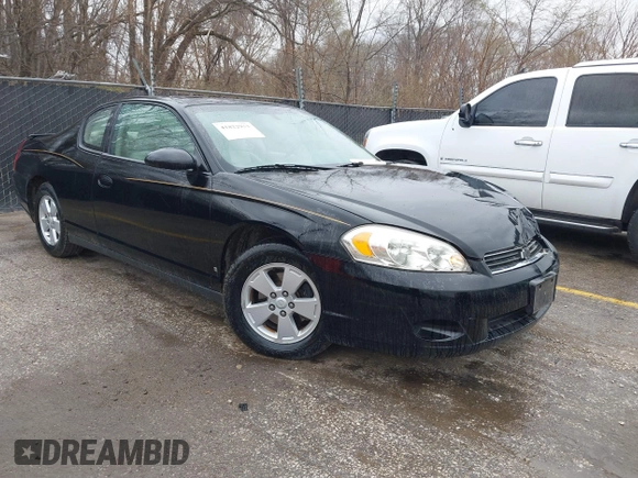 2006 Chevrolet Monte Carlo LT 3.5L with VIN 2G1WM16K269242020, listed as a IAAI auction lot 41822953 with 280,439 mi miles and . Bid and sale history available at DreamBid. Image 1.