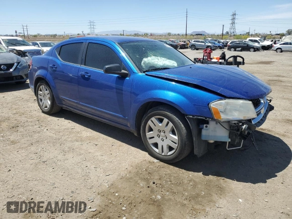 2012 Dodge Avenger SE with VIN 1C3CDZAG8CN327579, listed as a Copart auction lot 53384145 with 123,356 mi miles and Salvage Title. Bid and sale history available at DreamBid. Image 4.