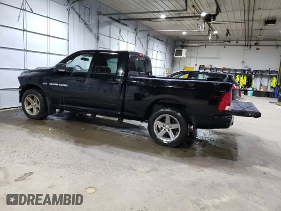 2012 Ram 1500 Sport with VIN 1C6RD7HT2CS209565, listed as a Copart auction lot 80010514 with 178,094 mi miles and Salvage title. Bid and sale history available at DreamBid. Image 2.