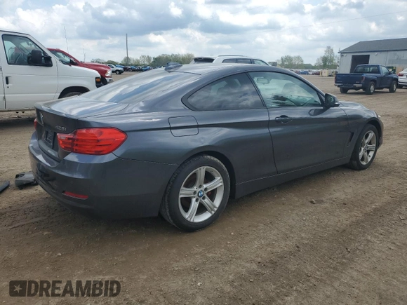 2014 BMW 4 Series 428i xDrive with VIN WBA3N9C56EF721399, listed as a Copart auction lot 57267675 with 154,685 mi miles and Clean title. Bid and sale history available at DreamBid. Image 3.