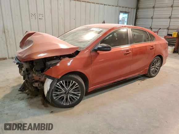 2024 Kia Forte GT-Line with VIN 3KPF54AD1RE721386, listed as a Copart auction lot 45793935 with 8,951 mi miles and Salvage Title. Bid and sale history available at carsss.com. Image 1.