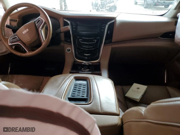 2015 Cadillac Escalade Platinum with VIN 1GYS3PKJ1FR717164, listed as a Copart auction lot 86589344 with 0 mi miles and Non Repairable. Bid and sale history available at carsss.com. Image 8.