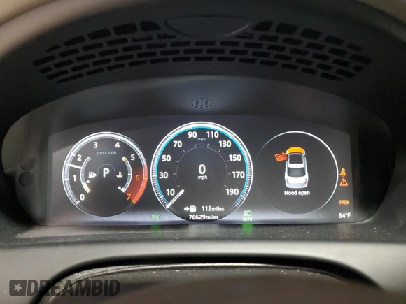 2016 Jaguar XJ R-Sport with VIN SAJWJ1CDXG8W00145, listed as a Copart auction lot 49901234 with 76,629 mi miles and . Bid and sale history available at DreamBid. Image 9.