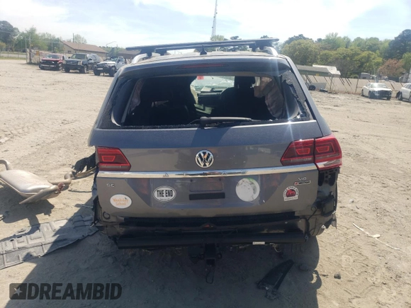 2019 Volkswagen Atlas SE with VIN 1V2UR2CA4KC606652, listed as a Copart auction lot 53994505 with Not provided miles and Salvage title. Bid and sale history available at DreamBid. Image 6.