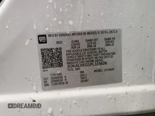 2023 GMC Terrain SLT with VIN 3GKALVEG1PL115626, listed as a Copart auction lot 44597285 with 39,047 mi miles and Salvage Title. Bid and sale history available at carsss.com. Image 14.