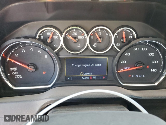 2019 Chevrolet Silverado 1500 RST with VIN 1GCUYEED4KZ169942, listed as a Copart auction lot 49069645 with 36,650 mi miles and Salvage Title. Bid and sale history available at DreamBid. Image 9.