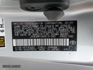 2021 Toyota Prius L Eco with VIN JTDKAMFU6M3141280, listed as a Copart auction lot 47604825 with 65,725 mi miles and Salvage Title. Bid and sale history available at carsss.com. Image 14.