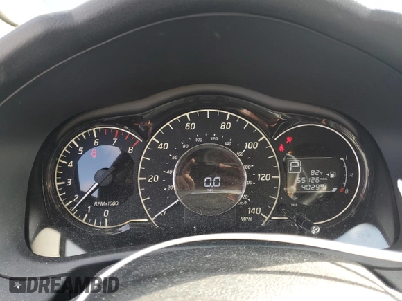 2016 Nissan Note SL with VIN 3N1CE2CPXGL365370, listed as a Copart auction lot 61049325 with 55,126 mi miles and Salvage title. Bid and sale history available at DreamBid. Image 9.