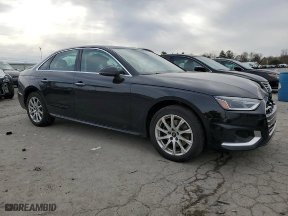 2021 Audi A4 Sedan Premium with VIN WAUABAF42MA055402, listed as a Copart auction lot 43650933 with 18,033 mi miles. Bid and sale history available at carsss.com. Image 4.