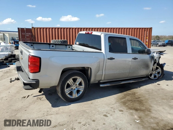 2018 Chevrolet Silverado 1500 Custom with VIN 3GCPCPEH4JG271380, listed as a Copart auction lot 44396945 with 156,074 mi miles and Salvage Title. Bid and sale history available at DreamBid. Image 3.