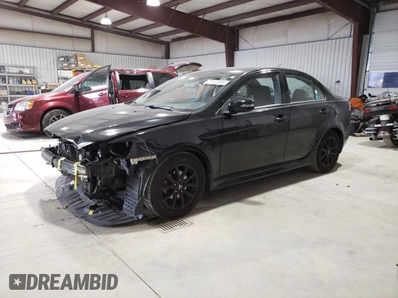 2017 Mitsubishi Lancer ES with VIN JA32U2FUXHU012727, listed as a Copart auction lot 76122994 with 75,380 mi miles and Salvage Title. Bid and sale history available at carsss.com. Image 1.