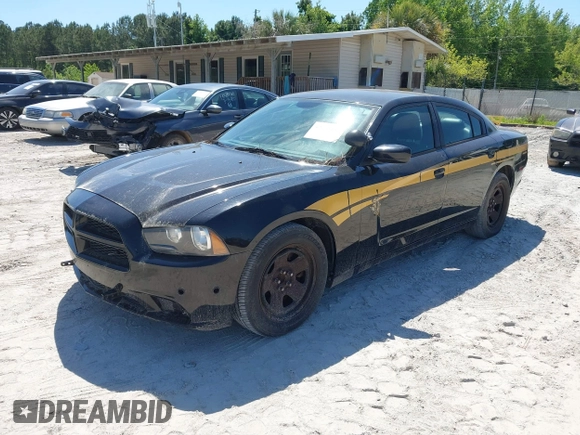 2014 Dodge Charger Police with VIN 2C3CDXAT1EH367015, listed as a IAAI auction lot 42136195 with 121,536 mi miles and . Bid and sale history available at DreamBid. Image 17.
