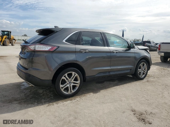 2017 Ford Edge Titanium with VIN 2FMPK3K80HBC69716, listed as a Copart auction lot 44127295 with 105,245 mi miles and Salvage Title. Bid and sale history available at carsss.com. Image 3.