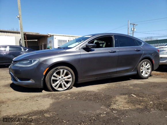 2015 Chrysler 200 Limited with VIN 1C3CCCAB5FN632627, listed as a Copart auction lot 52179605 with 162,425 mi miles and Salvage Title. Bid and sale history available at carsss.com. Image 1.