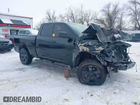 2017 Ram 1500 Express with VIN 1C6RR7FT5HS509063, listed as a IAAI auction lot 41533876 with 102,796 mi miles. Bid and sale history available at carsss.com. Image 1.
