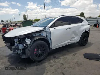 2021 Lexus NX with VIN JTJDARBZ6M5027627, listed as a Copart auction lot 54529345 with 42,842 mi miles and Salvage Title. Bid and sale history available at carsss.com. Image 1.