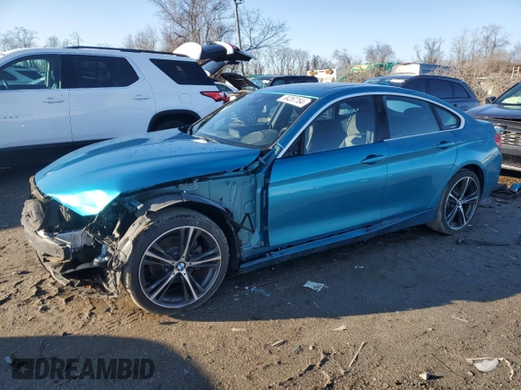 2019 BMW 4 Series 430i xDrive with VIN WBA4J3C58KBL08349, listed as a Copart auction lot 84267764 with 79,670 mi miles and Salvage Title. Bid and sale history available at DreamBid. Image 1.
