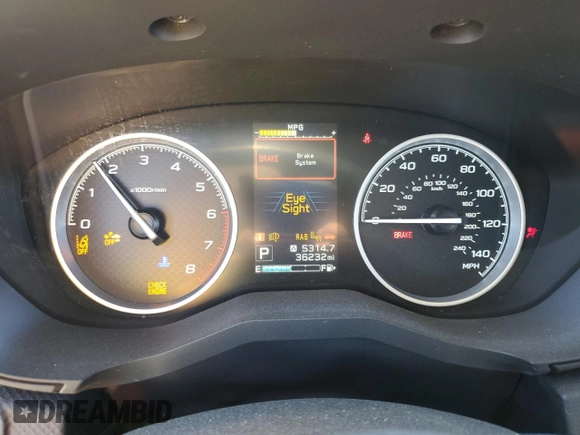 2021 Subaru Forester Limited with VIN JF2SKAUC4MH465791, listed as a Copart auction lot 61262395 with 36,232 mi miles and Salvage title. Bid and sale history available at DreamBid. Image 9.