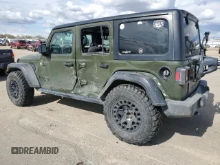 2021 Jeep Wrangler Unlimited Sport S with VIN 1C4HJXDG2MW712223, listed as a Copart auction lot 51466465 with 54,032 mi miles and Salvage Title. Bid and sale history available at carsss.com. Image 2.