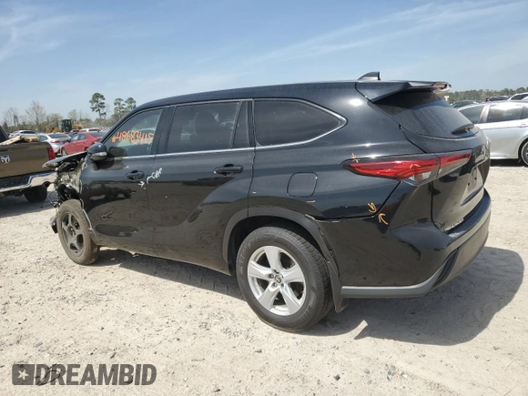 2022 Toyota Highlander LE z VIN 5TDZZRAH4NS092272, wystawiony jako Copart lot #48683415 z przebiegiem 54 116 mil mil oraz Szkoda całkowita • Salvage title. Historia ofert i sprzedaży dostępna na DreamBid. Obrazek 2.